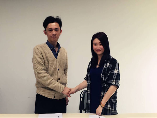 (左)三国制作人廖文生 (右)深海921游戏coo陈洪