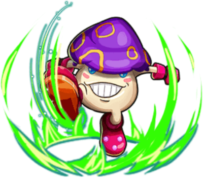 资讯蘑菇兽(成长期) 病毒种植物型成长期数码宝贝,外形像一颗毒蘑菇